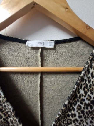 Vestido Animal Print Mango Talla M