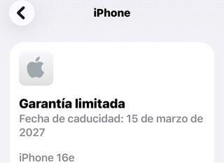 iPhone 16e 128GB Negro Como Nuevo