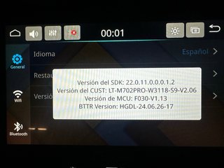 Carpuride 702BS 7”  Pantalla Táctil