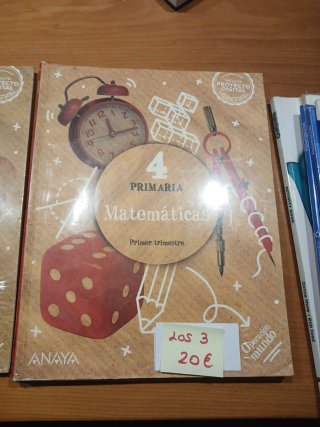Libros de matematicas ANAYA 4° PRIMARIA.