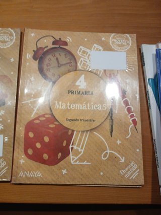 Libros de matematicas ANAYA 4° PRIMARIA.