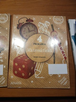 Libros de matematicas ANAYA 4° PRIMARIA.
