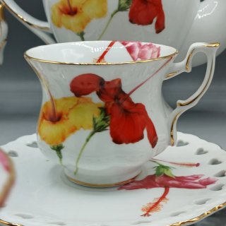 Exclusivo Juego de Té de Porcelana Fina (6 Servs.)