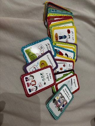 Juego de cartas 52 cosas divertidas tren