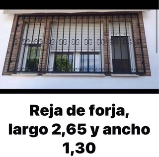 Reja de forja para ventanas
