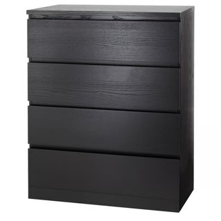 Cómoda 4 cajones madera blanca