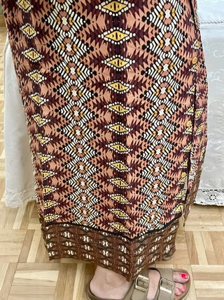 Vestido estampado étnico