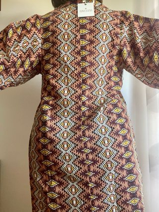 Vestido estampado étnico
