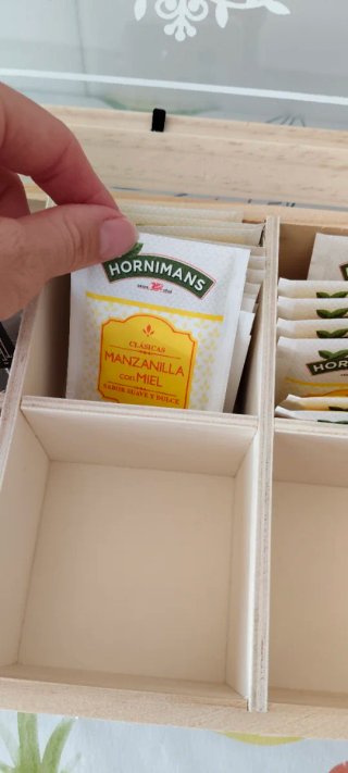 Caja de madera para infusiones