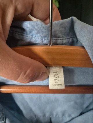 Vestido camisero de lino azul
