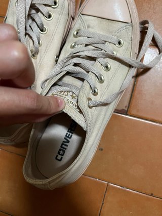 Converse Beige/Rosa Talla 38