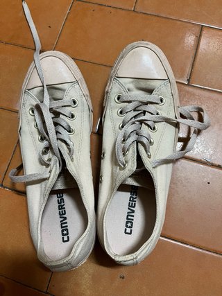Converse Beige/Rosa Talla 38