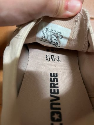 Converse Beige/Rosa Talla 38