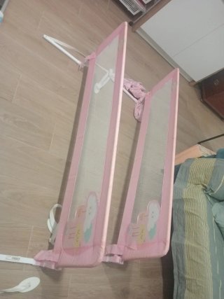 Dos Barreras de Cama Infantil Rosa