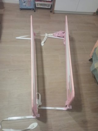 Dos Barreras de Cama Infantil Rosa