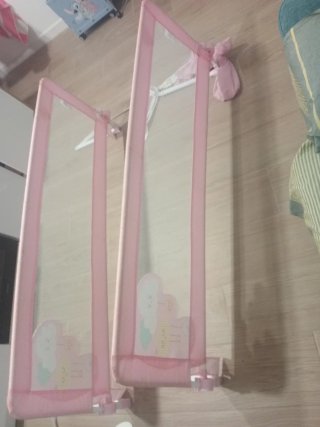 Dos Barreras de Cama Infantil Rosa