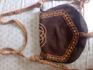 2 Bolsos Marrón y Amarillo.