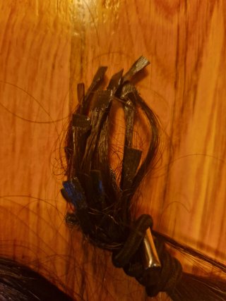 Extensiones de pelo natural con cápsulas.