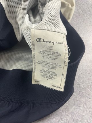 Cortavientos Champion Talla L navy rojo blanco