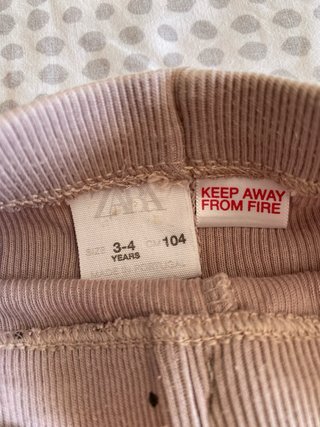 Lote 2 leggings Zara 3-4 años