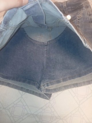 Falda pantalón vaquera con botones