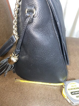 Bolso PG Negro Piel Asa Cadena Dorada