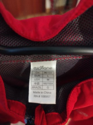 Cortavientos Kalenji Rojo