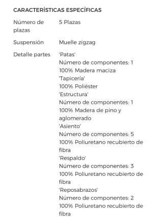 Sofá esquinero gris tela