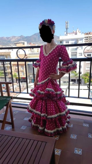 Vestido de flamenca con volantes