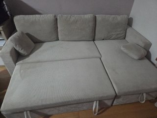 Sofá cama modular beige Maisons du Monde
