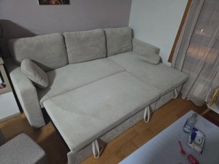 Sofá cama modular beige Maisons du Monde