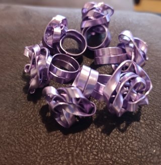 Lote de anillos  16 y idades artesanales