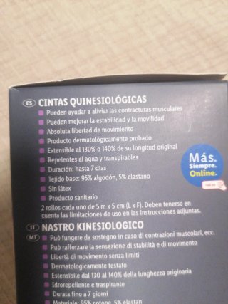 Cintas kinesiologicas
