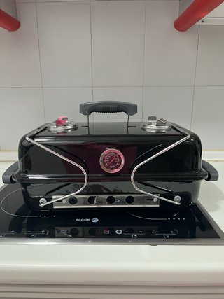 Barbacoa Plegable Negra Sin Estrenar