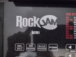 Teclado piano Rockjam RJ761 63 teclas color negro
