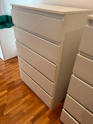 Cajoneras Kullen blancas 5 cajones Ikea