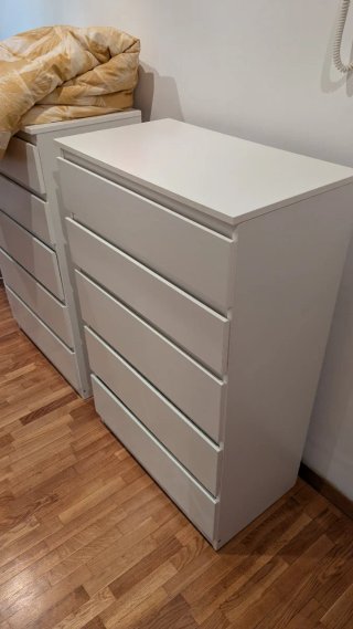 Cajoneras Kullen blancas 5 cajones Ikea