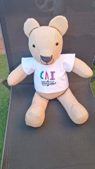Oso de peluche hecho a mano con nombre