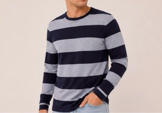 Jersey rayas azul