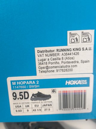 Zapatillas Hoka Hopara 2 Talla 43