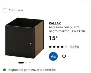 Librería Kallax Ikea Negra