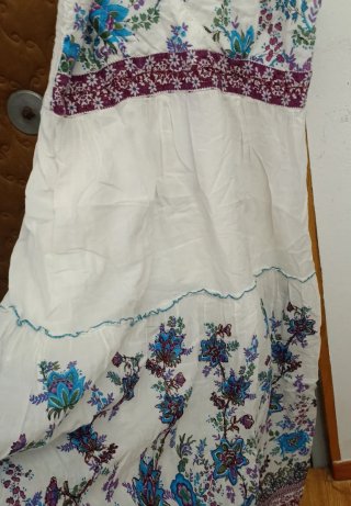 Vestido blanco floral