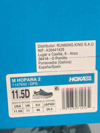 Zapatillas Hoka Hopara 2 Talla 46