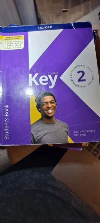 Libro de inglés Key 2o. To bachillerato. Oxford