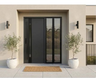 Puerta metálica marrón 1000 euros
