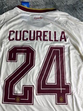 Camiseta Selección España Blanca Cucurella