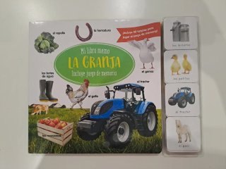 Mi libro memo LA GRANJA incluye juego de memoria