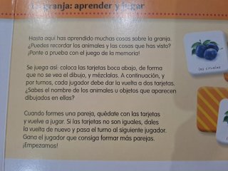 Mi libro memo LA GRANJA incluye juego de memoria