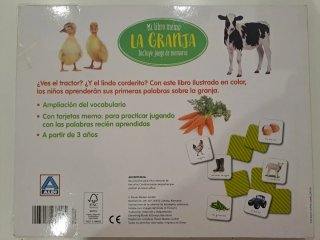 Mi libro memo LA GRANJA incluye juego de memoria