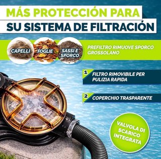 Depuradora Piscina Tillvex con Temporizador